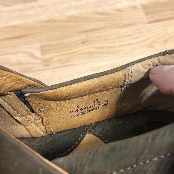 Born Brown Leather Clog Shoes Sz 8 Non Marking Women’s - Picture 2 of 7